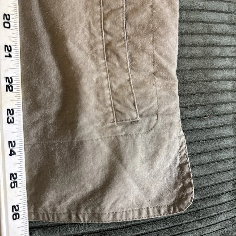 Vintage Banana Republic Cargo Zip Vest Jacket Mens Medium Safari Hooded Travel